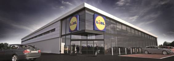 Model nové prodejny Lidl (zdroj: Lidl ČR)