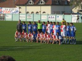 Účastníci památného pohárového utkání SK Líšeň – SK Slavia Praha 4:3 (1:0, 2:0, 2:1, 3:1, 4:1, 4:2, 4:3) (zdroj: SK Líšeň)